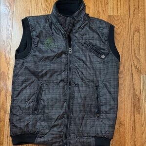 adidas Black and Green Vest